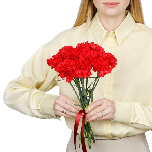 ♥️Букет из 10 красных гвоздик