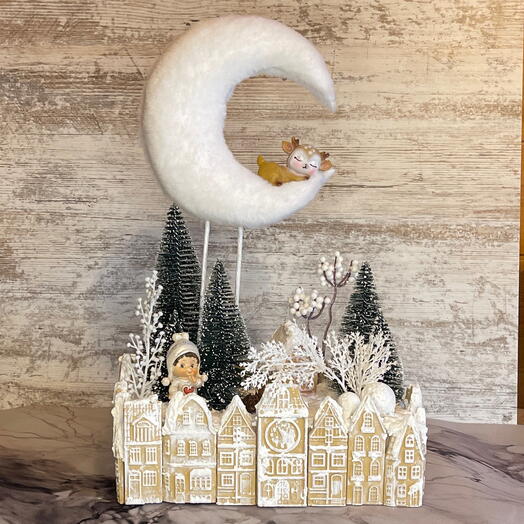 Новогодняя композиция «Зимний городок»