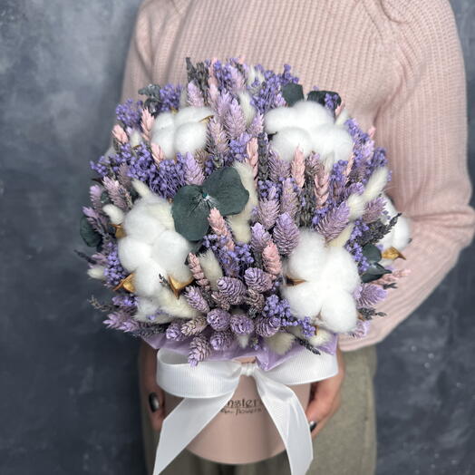 Композиция из сухоцветов Уют