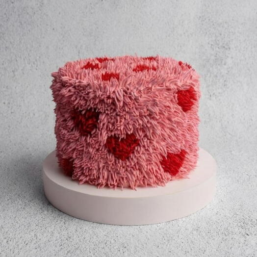 Pastel de 1 kg "Fluffy-hairy "(amada, niña, mujer, esposa, novia, niño)