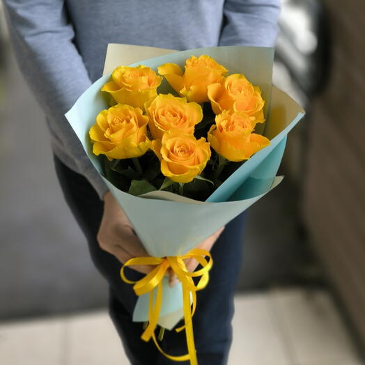 Букет желтых роз