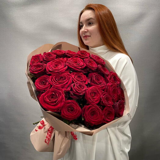 Букет из красных роз (25)