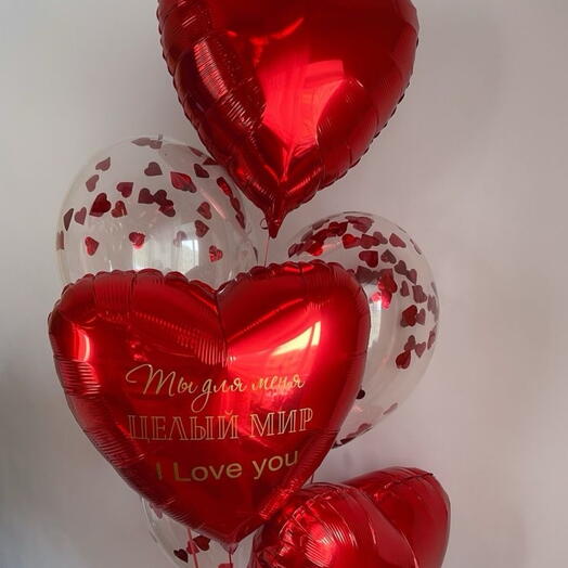 Шары сердечки
