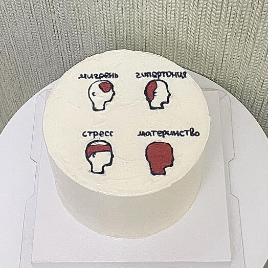 Шуточный торт для мамы :)