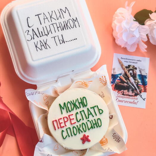 Бенто торт для друга, для парня на 23 февраля