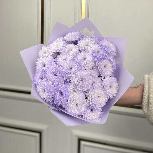 Оформление хризантем💜
