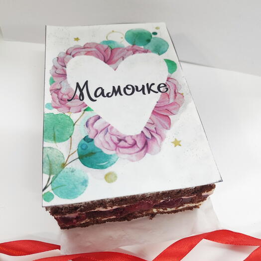 Торты-открытка Мамочке, сердечко