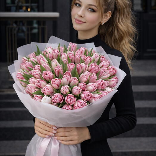 101 пионовидный тюльпан Фокстрод