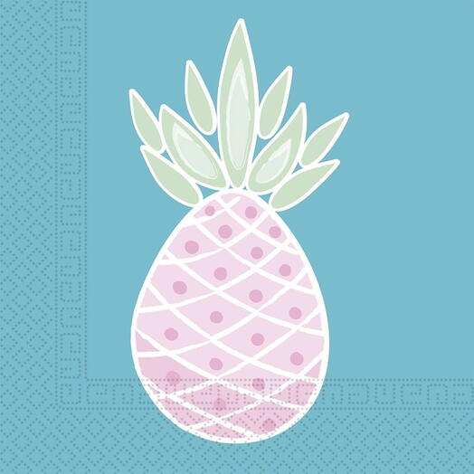 Салфетки "Ананас" 33см 20шт