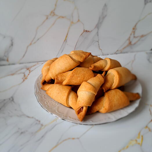 Рогалики постные с фруктовой начинкой