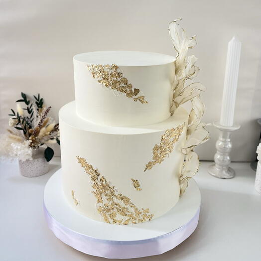 Свадебный торт «В золоте»