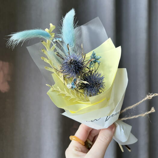🌼Букет сухоцветов комплимент. Сухоцветы подарок женщине, любимой девушке, дочке, маме (9)