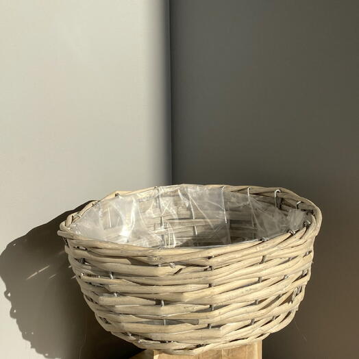 Корзина плетеная (ива) D21xH9