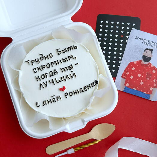 Бенто торт на день рождения другу, сотруднику