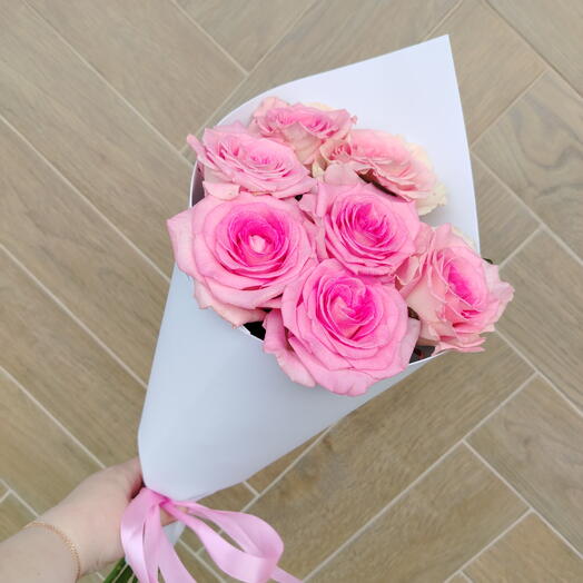 7 розовых роз сорта Мандала 😍 бмнм