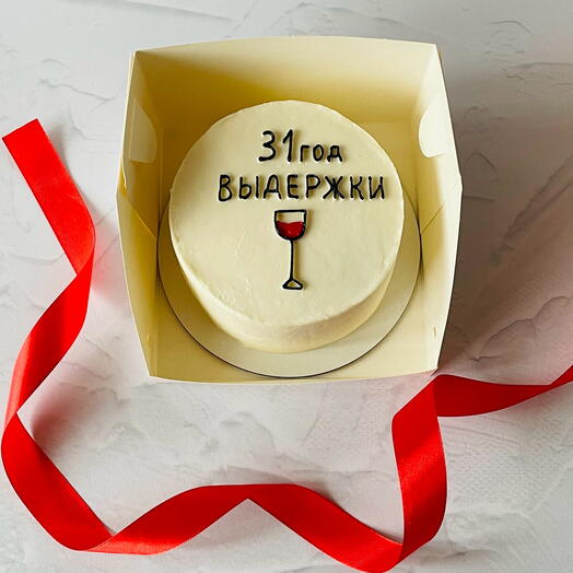 Бенто-торт «31 год выдержки» на день рождения в подарок
