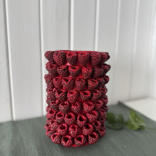 Ваза «Малинки» бордо ручная работа тренд 2026
