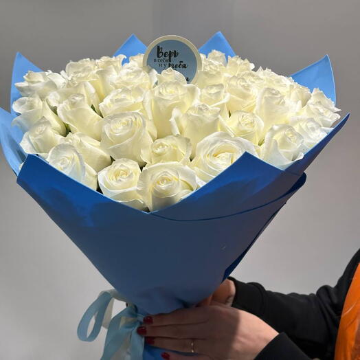 Букет белых роз 💙