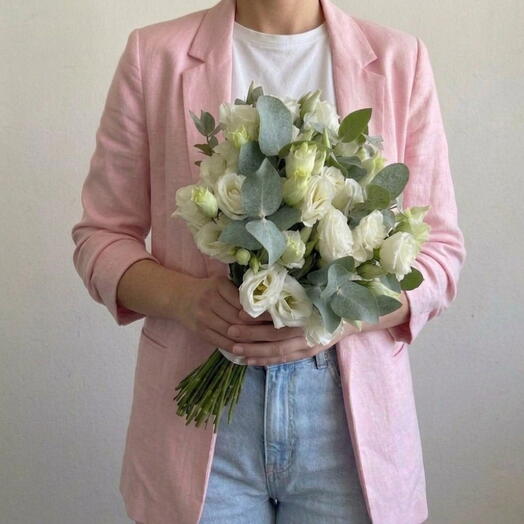 Букет невесты из эустомы👰🏼♀️