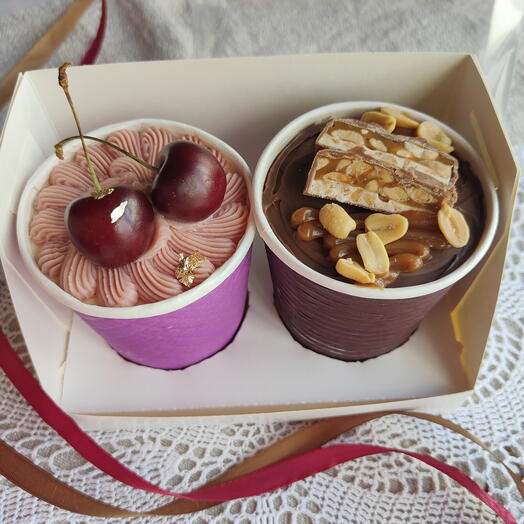 Торт в стакане (Cake to go) 2вкуса в подарок