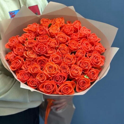 45 orange roses