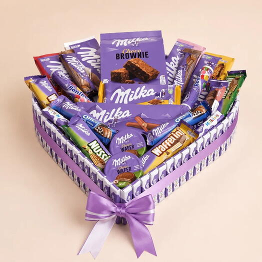 Подарочное сердце Milka Sweet Love XXL — большой шоколадный подарок