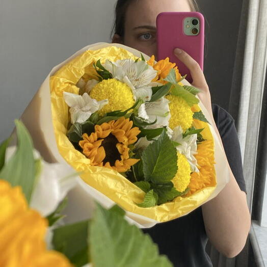 С подсолнухом