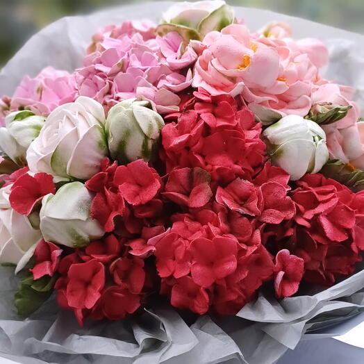 Букет из зефира пионы🌸🌸🌸