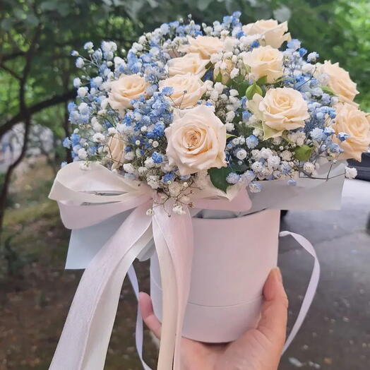 Композиция в шляпной коробке💐