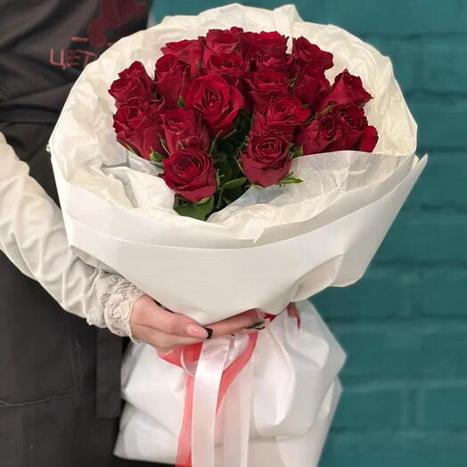 Букет 19 из 21  красной розы