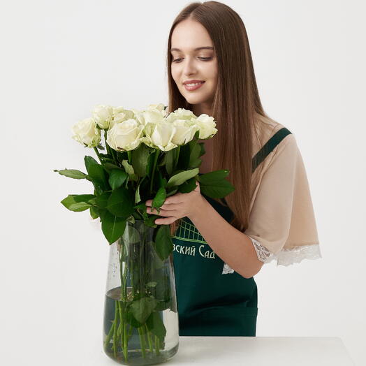 Пачка роз (15 штук) Аваланж 50 см