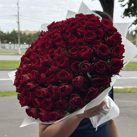 Некрупная бордовая Роза