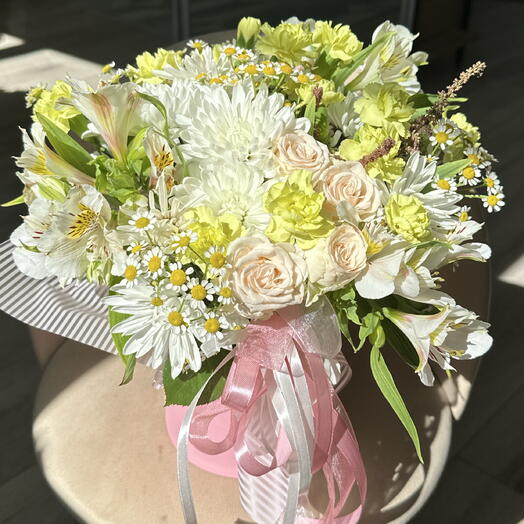 Нежная композиция в коробочке🌸