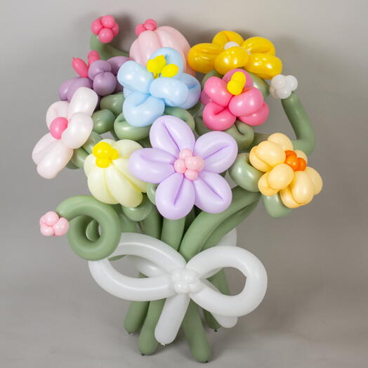 Цветы из шаров «Дофаминовый букет» (9 шаров)