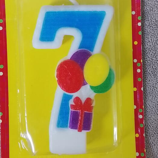 Свеча для торта цифра 7
