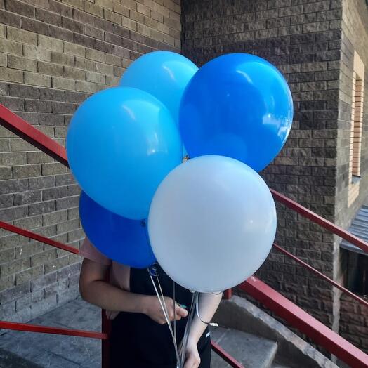 Mezcla azul de bolas de helio