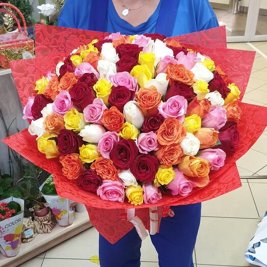 101 роза 40 см