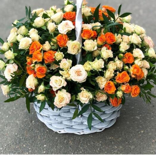 Basket with flowers