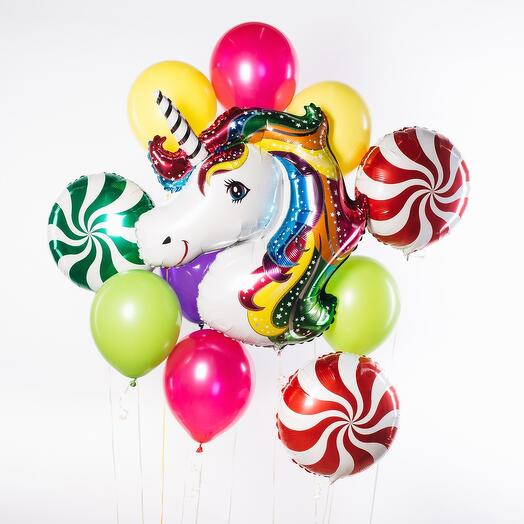 Set of 11 balloons "Candy childhood"