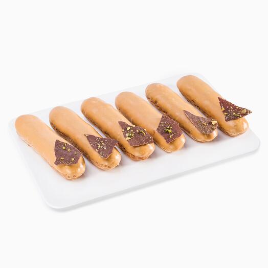Juego de Eclairs "caramelo Salado" (6 piezas)