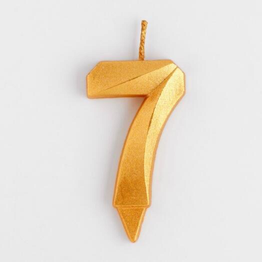 Golden candle "7"