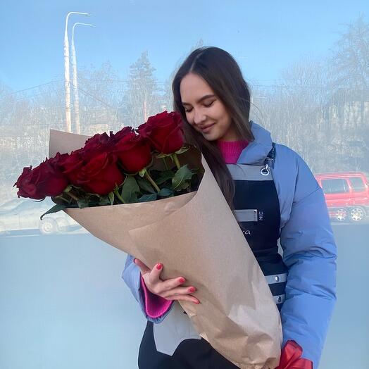 Красные розы Explorer 15 шт