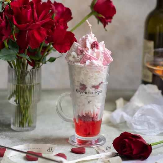 Mermelada de vela y mousse