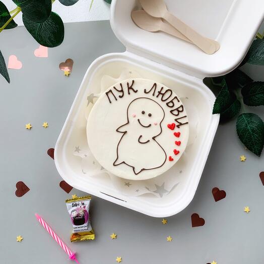 Бенто торт Пук любви подарок для любимого, любимой