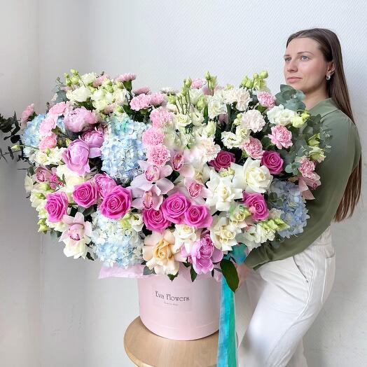 Caja gigante con flores 🥰