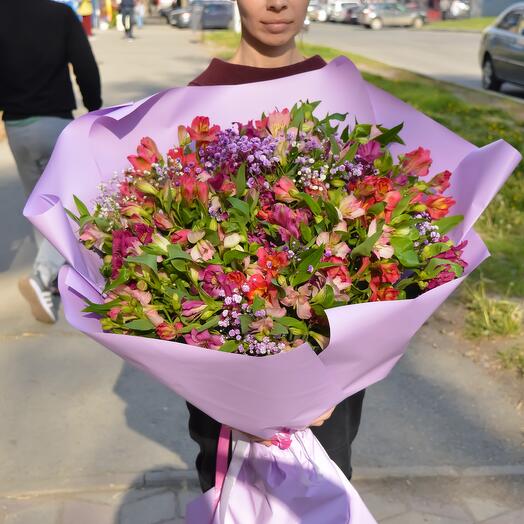 Ramo con alstroemeria "Maxi"