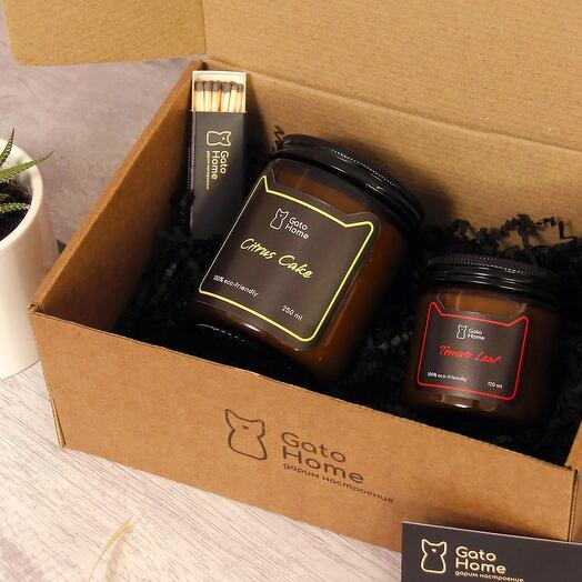 Набор из двух свечей 120мл и 250мл