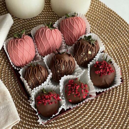 Strawberry box "Donut"