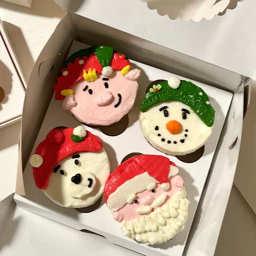 Новогодние капкейки