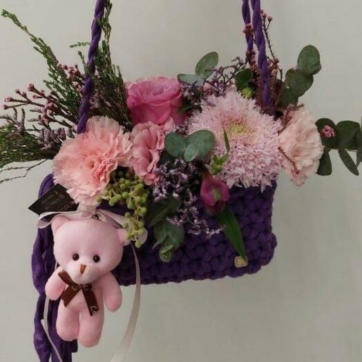 Flower Bag with teddy